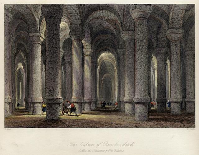 Turkey, Istanbul, Cistern of Bin-bir-derek, 1838