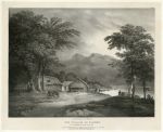Scotland, Tarbet on the banks of Loch Lomond, fine stone lithograph by F.Nicholson, 1828