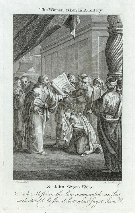 The Woman taken in Adultery, Howard's Bible, 1762