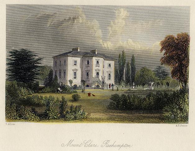 Surrey, Mount Clare, Roehampton, 1850