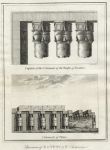 Egypt, Temples of Dendra & Thebes colonnades, 1806