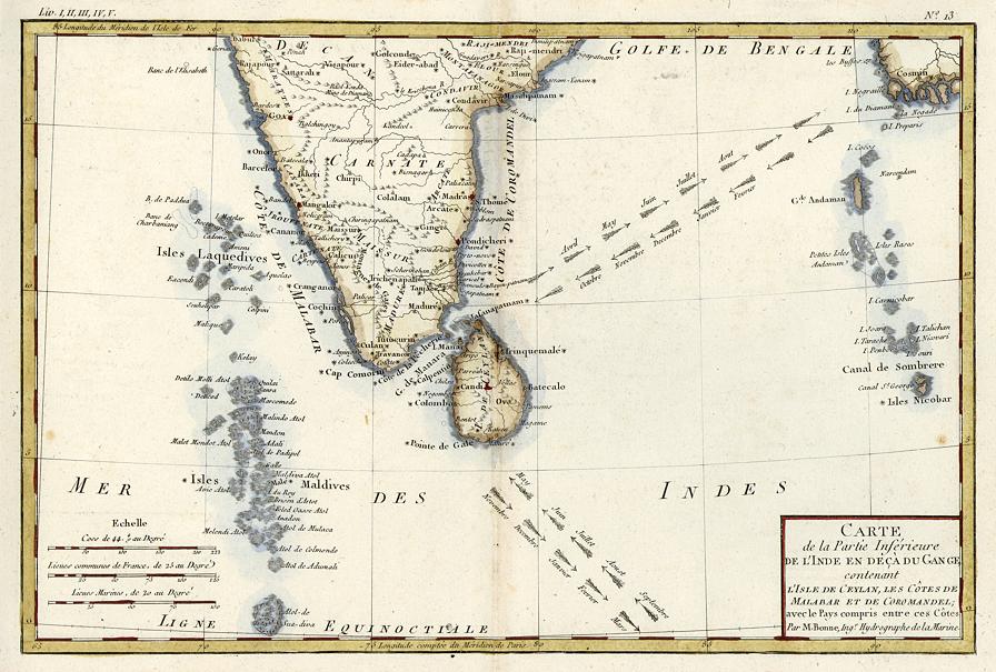 South India and Sri Lanka (Ceylon), 1780