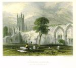Gloucester Cathedral from St. Catherine's Abbey, 1836
