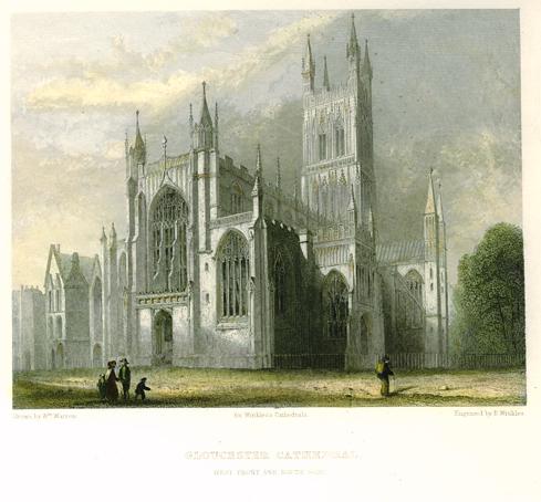 Gloucester Cathedral, 1836