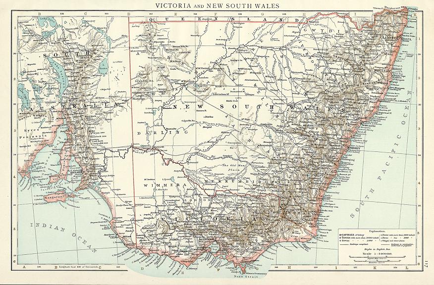Australia, Victoria & New South Wales, 1895