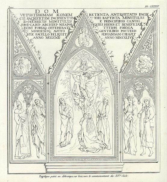 Medieval Triptych, 14th century, 1823