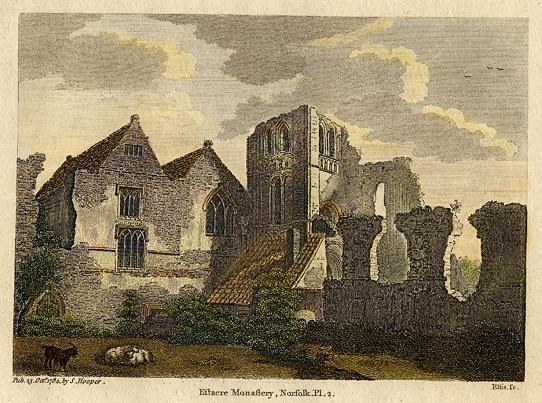 Norfolk, Estacre Monastery, 1785