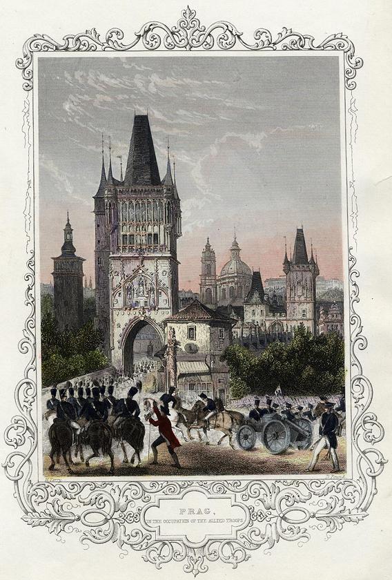 Czech Republic, Prague Occupied by the Allies in 1848, published 1855