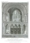 Canterbury Cathedral, interior, view from Anselm's Chapel, 1830