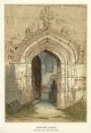 Warwickshire, Stratford Church door, 1880
