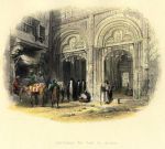 Egypt, Cairo, entrance to the El Azhar, 1840