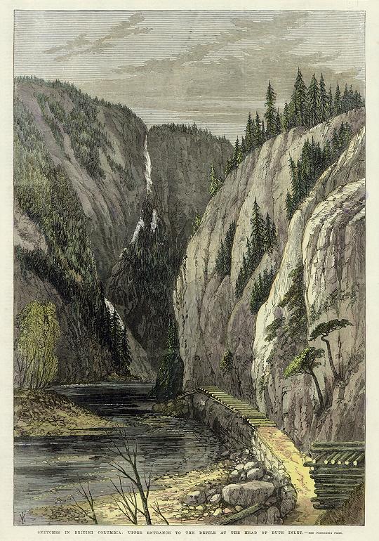 Canada, British Columbia, Head of Bute Inlet, 1868