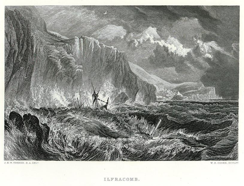 Devon, Ilfracombe, after Turner, 1855