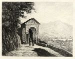 Italy, unidentified small etched view, 1880