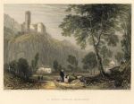 Switzerland, La Batia Castle at Martigny, 1836