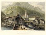 Switzerland, the Village of Splugen, 1836