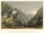 Switzerland, Castle & Valley of Misocco looking towards Soazza, 1836