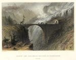 Switzerland, St.Bernhardin Bridge & Avalanch Gallery, 1836