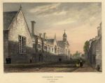 Cambridge, Pembroke College from street, 1842 / 1897