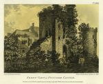 Monmouthshire, Pencoed Castle, aquatint, 1793