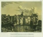 Monmouthshire, Chepstow Castle from the Bridge, aquatint, 1793