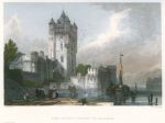 Germany, Gothic Towers of Ellfeld (Eltville), 1834