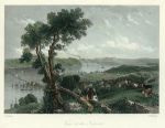 USA, View on the Hudson, 1863