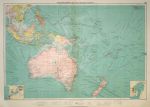 Australasian & Polynesian Ports, large chart, 1920