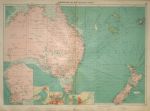 Australian & New Zealand Ports, large chart, 1920