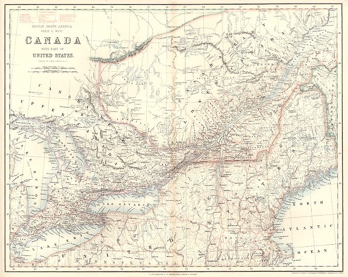 Canada, Johnson/Fullarton, about 1860