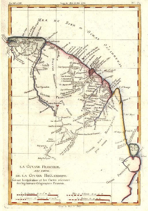 South America, French Guinea, 1780