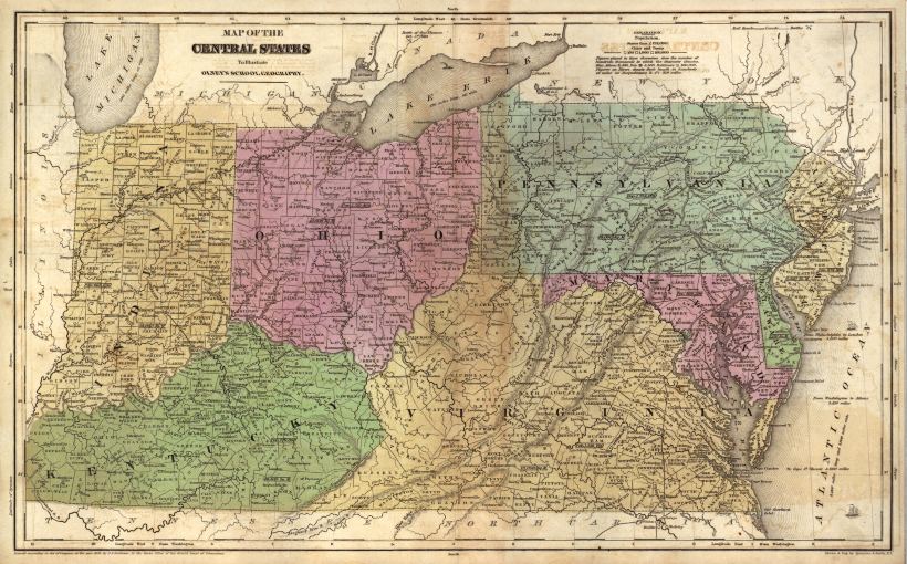 USA, Central States, 1843