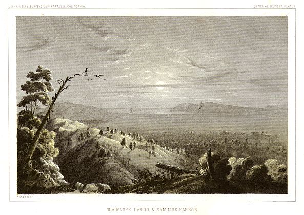 USA, Guadalupe Largo & San Luis, USPRR Survey, 1857