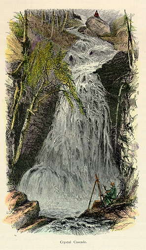 USA (New Hampshire), Crystal Cascade, 1875