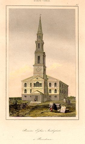 USA (Rhode Island), Providence Church, 1843