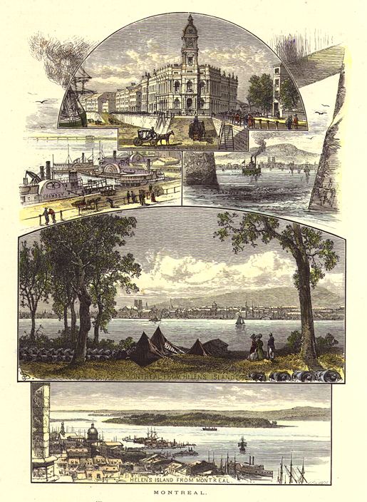 Canada, Montreal views, 1880