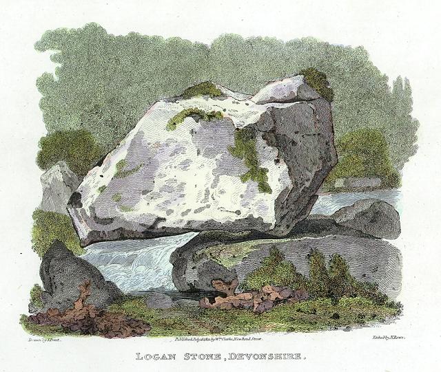 Devon, the Logan Stone, 1811