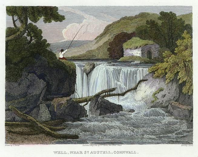 Cornwall, Well & River near St. Austell, 1811