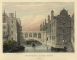 Cambridge, St.Johns College, the New Bridge, 1840 / 1897