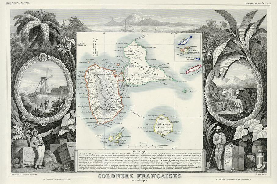 West Indies, Guadeloupe, Levasseur, 1852