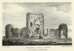 Sussex, Pevensey Castle, by George Rowe, 1840