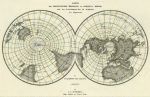 World, magnetic declination, 1860