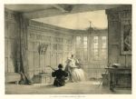 Derbyshire, Dining Room at Haddon, Joseph Nash, 1839