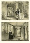 Berkshire, Ockwells, Porch and Corridor, Joseph Nash, 1839