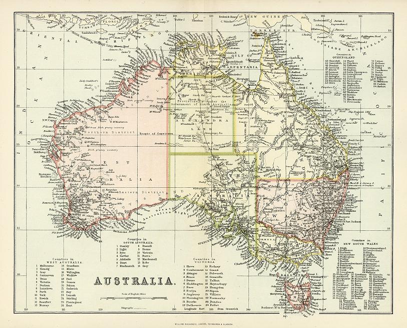 Australia, about 1880