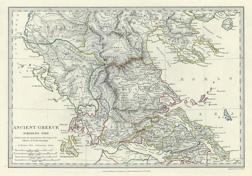 Ancient Greece (northern part), 1829