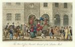 Post Office at Bristol with the London mail stagecoach, Cruickshank, 1826