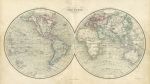 The World in hemispheres, 1846