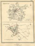 Hertfordshire town plans (Hertford & St.Albans), 1835