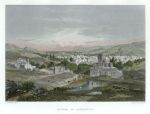 Syria, Rivers of Damascus, after C.Werner, 1885